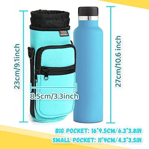 Nuovoware Water Bottle Carrier Bag, 25oz/32oz, Blue-green - color: Blue-green, size: 25-32 Ounces - Standard