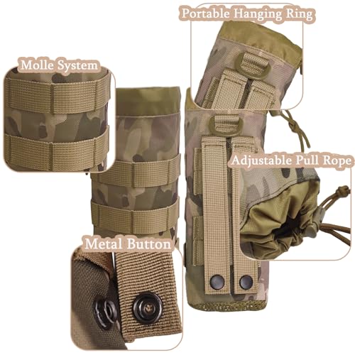 1000D Nylon Tactical MOLLE Bottle Pouch Outdoor Sports Water Bottle Bag