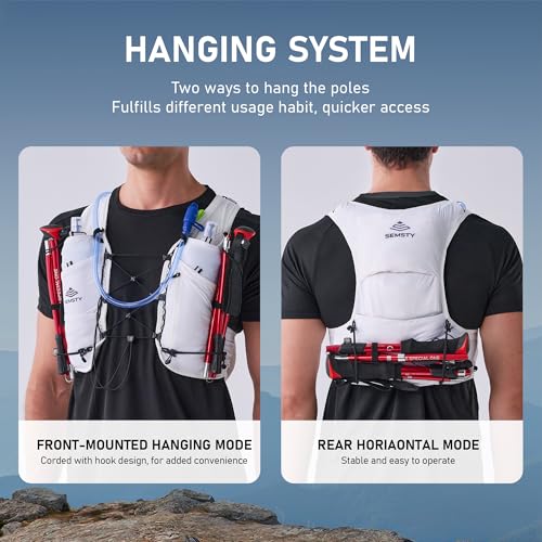 Running Hydration Vest 5L, Running Backpack with 2x500ml Soft Flask - color: White, size: Medium