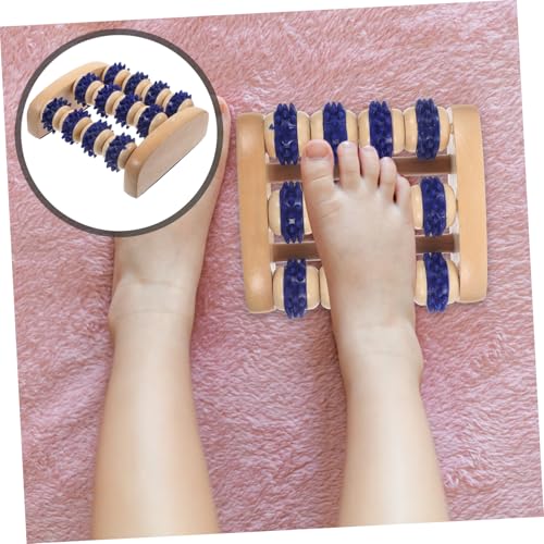 Wooden Foot Massager Roller Manual 5.51X4.72X2.16 inch