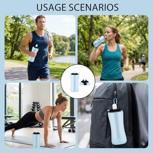 Handheld Running Water Bottle, Lightweight Hydration Solution for Jogging and Outdoor Activities,Secure Grip Design, Convenient Portable Water Container for Runners and Fitness Enthusiasts