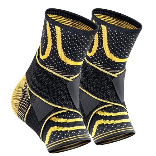 Ankle Brace with Straps (PAIR) - size: Large