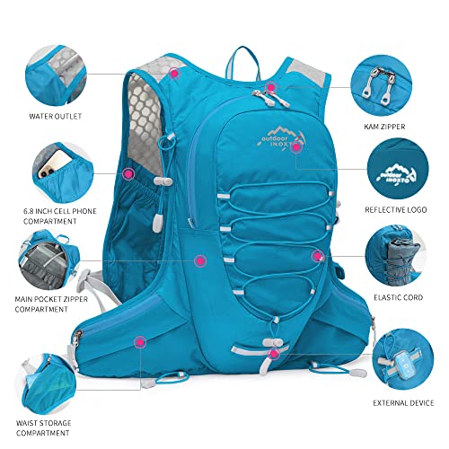 IX INOXTO Running Hydration Vest for Men Women Water Backpack for Running 3L Running Hydration Pack for Trail Running Marathon Race Hiking