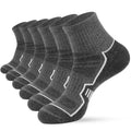 Men's Cushioned Ankle Socks, Athletic Running Gym Socks 6 Pairs - color: 6 Pairs Grey, size: 10-13