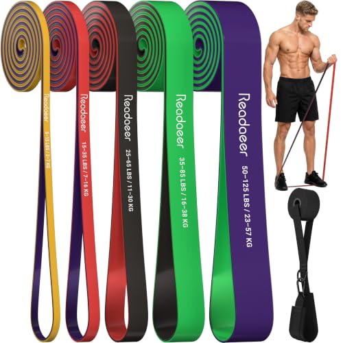 Pull Up Assistance Bands 5 Resistance Bands for Full-BodyTraining(5-125LBS) - size: Extra Heavy: 5-125LBS