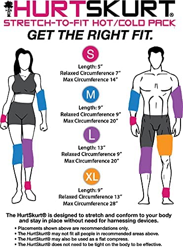 HurtSkurt® Premium Ice Therapy Sleeve – Island Palm Large – Stretch-Fit Wearable Cold Compression Wrap for Knee, Leg, Elbow & Ankle Recovery, Durable, Machine Washable, Stays Cold Longer - color: Island Palm, size: Large
