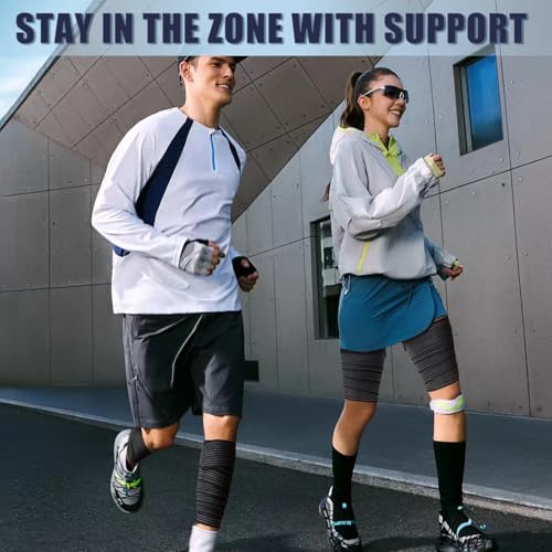 Adjustable Hamstring & Thigh Compression Wraps for Men Women, 2 Pcs - size: 2 Pcs