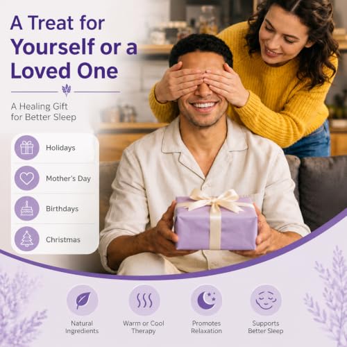 Flaxseed Lavender Eye Mask (Blue) - color: Blue