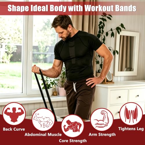 5-Level Resistance Bands for Working Out, Pull Up Assistance Bands - color: 5PCS-Multicolor(03)