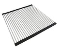 Ahyuan Roll up Dish Drying Rack Over The Sink Kitchen Roll up Sink Drying Rack Portable Dish Drainer Foldable Dish Drying Rack (Black, 20.5''X19.7'') - color: Black, size: Rectangle 20.5 inches x 19.7 inches