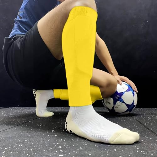 COUVER Unisex Long Leg Compression Sleeves - color: Yellow, size: Medium