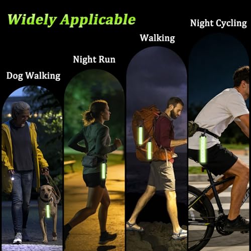 12 Pack Safety Night Reflector Pendants, Clip On Reflective Keychain and Backpack Reflector for Night Walking, Running, Cycling and Outdoor Low Light Activities