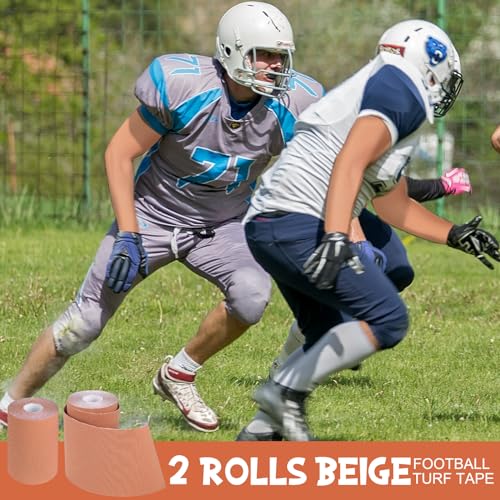 Jenaai 2 Roll Football Turf Tape 33ft Sport Turf Tape, Skin Color - color: Skin Color