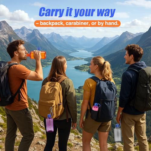 Narrow Mouth Water Bottle Replacement Lid - color: Blue