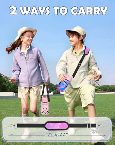 Miss Adola Kids Water Bottle Carrier, 10-18 Oz - color: Purple Fishtail