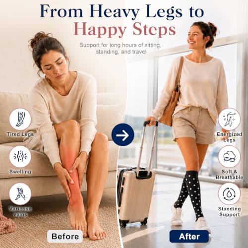 COOLOVER Copper Compression Socks for Women and Men(6 Pairs)-Best Support for Running, Athletic, Travel - color: 01 Gray/Black/Gray/Black/Red/Gray, size: Large-X-Large