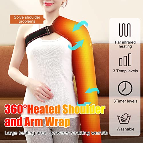 Woolala Shoulder Arm Hand Heating Pad for Pain Relief Ultra Long Heat Wrap