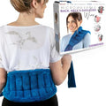 Microwavable Heating Pad with Straps, Medium, Blue, Hot/Cold Therapy - color: Blue, size: Medium