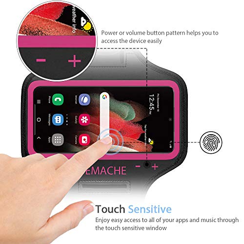 Running Armband for Samsung Galaxy S26/S25/S24/S23 Plus (Rosy) - color: Rosy, size: 6.7" (S Plus)