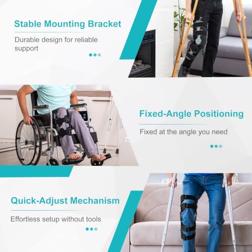 Hinged Knee Brace with Side Stabilizers for Women Men - color: Green