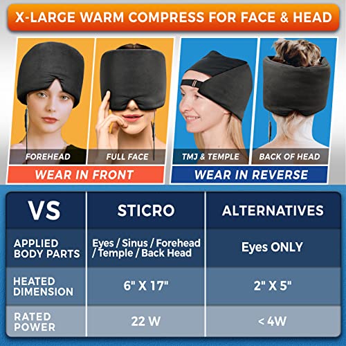 sticro Form Fitting Heated Headache Cap - size: Small