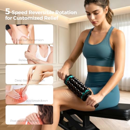 Electric Massage Roller 5 Speed, Deep Tissue Cellulite Massager