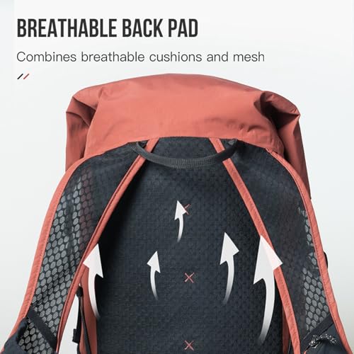 AONIJIE Large Hydration Backpack 22L Hiking Daypack Back Trail Running Hiking Pack Climbing Lightweight - color: Black