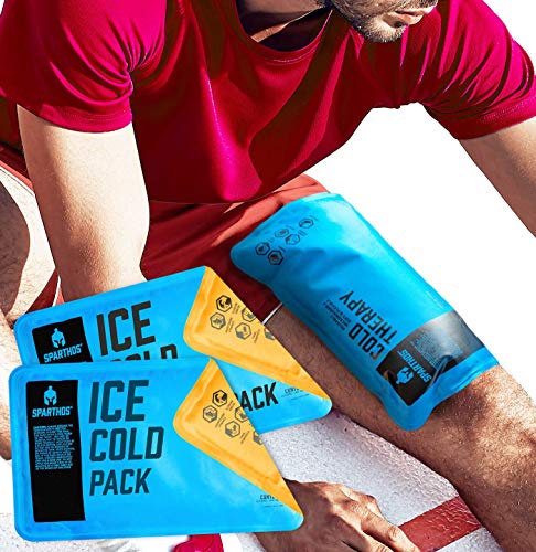 Sparthos Reusable Hot Cold Gel Ice Pack, Pain Relief - Medium (Pack of 2) - size: Medium, style: Pack of 2