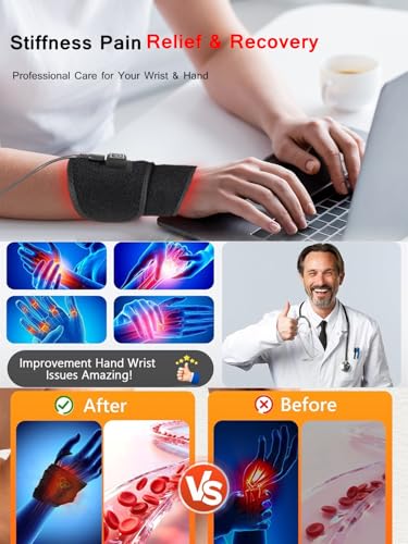 Red Light Therapy Wrist Wrap, Hand Therawrap for Carpal Tunnel