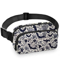 Bat Fanny Pack Women Fashion Belt Bag Waterproof Adjustable Strap Waist Pouch Casual Workout Travel Cycling Running - color: White
