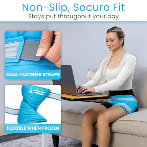 Arctic Flex Hip Ice Pack Wrap After Surgery - Pain Relief for Flexor, Hip