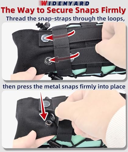 Molle Water Bottle Holder Pouch, 16-77oz Adjustable Capacity - color: Black, size: Basic
