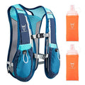 UTOBEST Running Vest Lightweight Hydration Vest Pack 5L UTR104 - color: Blue Vest 5L with 2 x Soft Flask
