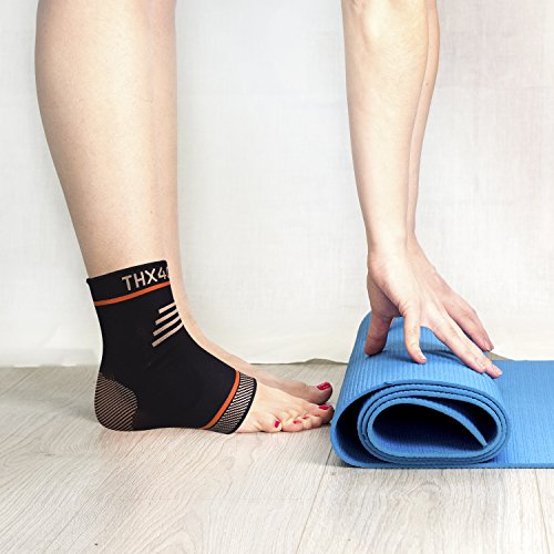 THX4COPPER Infused Compression Ankle Brace - size: X-Large