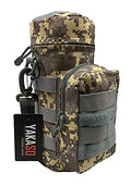 Tactical Molle Water Bottle Holder Pouch Hydration Carrier Bag Tactical EDC Water Bottle Carrier with Detachable Shoulder Strap for Hiking Camping Outdoor Sport Travel - color: ACU