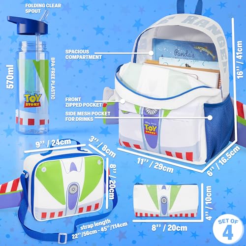 Get Trend Disney Toy Story Buzz Lightyear Boys Backpack, 4 Piece Set - color: Multi Buzz