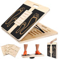 Slant Board Calf Stretching for Ankle Mobility & Balance Board with Maze