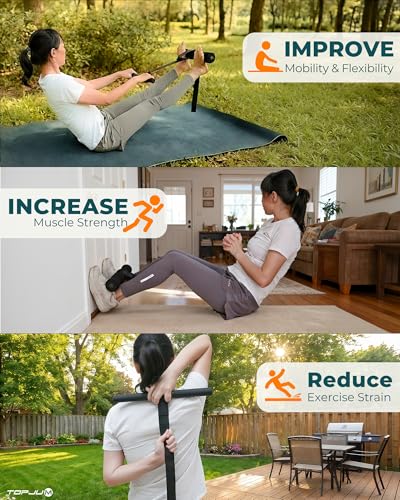 Nordic Curl Strap for Hamstring Strength & Stretching with Door Anchor