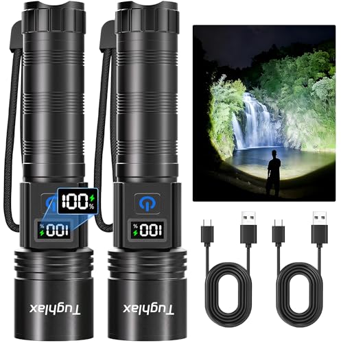Rechargeable Flashlights Super Bright LED Flash Light 2 Pack - size: 2 Pack