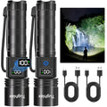 Rechargeable Flashlights Super Bright LED Flash Light 2 Pack - size: 2 Pack