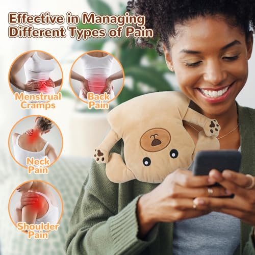 Microwave Heating Pad for Pain Relief, 16" x 11" Microwavable Heating Pads for Cramps, Back Pain, Neck Shoulder, Muscles, Knee, Joints, Natural Heat Pack Moist Heat, Golden Retriever - size: Golden Retriever