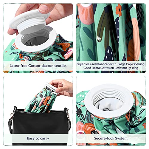 Nuanchu 3 Pcs Reusable Ice Bags for Injuries Hot Cold Pack, Flower - style: Flower