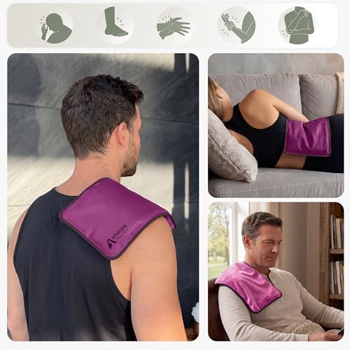 Flexible Hot and Cold Gel Pack Medium 8" x 12", 2 Pack - size: Medium (2 pack), style: Purple