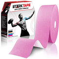 Original Kinesiology Athletic Tape. Professional Sports Tape for Ankle Wrist Knee Shoulder Muscles Joints. Latex Free, Waterproof, Stretchy, and Gentle on Skin. Up to 115 ft/Roll - color: Pink- Uncut