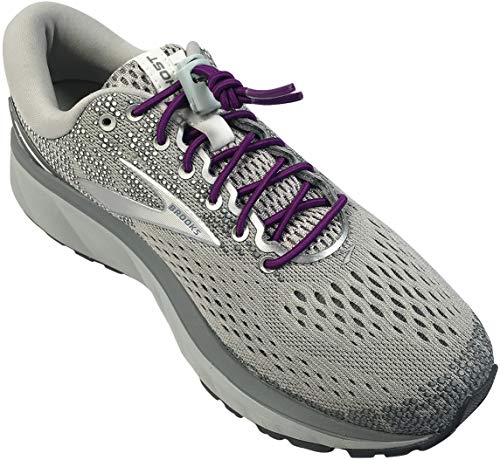 IBUNGEE LACES (Elastic No Tie Shoelaces (Made in the USA) - color: Purple, size: 22-inch