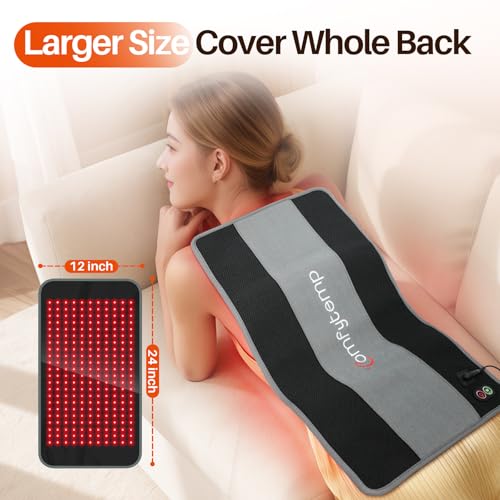Comfytemp Red Light Therapy Pad for Body, 24'' x 12'', 660nm & 850nm - size: 24‘’ x 12‘’