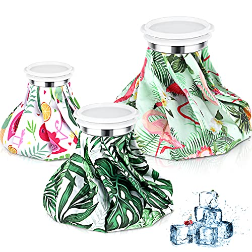 Nuanchu 3 Pcs Reusable Ice Bags for Injuries Hot Cold Pack, Hawaiian - style: Hawaiian