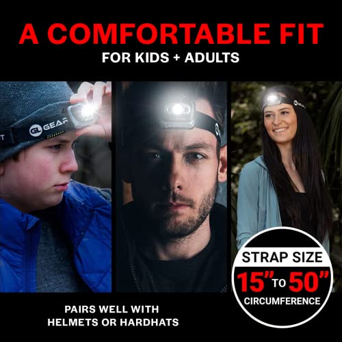 LED Headlamp 2-pack Battery Powered (AAA) (Batteries Not Included) | Head Lamp for Running Hunting Camping Fishing Hiking with Red Light and Adjustable Headband - Bright Forehead Headlamp 7 Modes - size: 2 Pack, Battery Powered (Batteries Not Included)