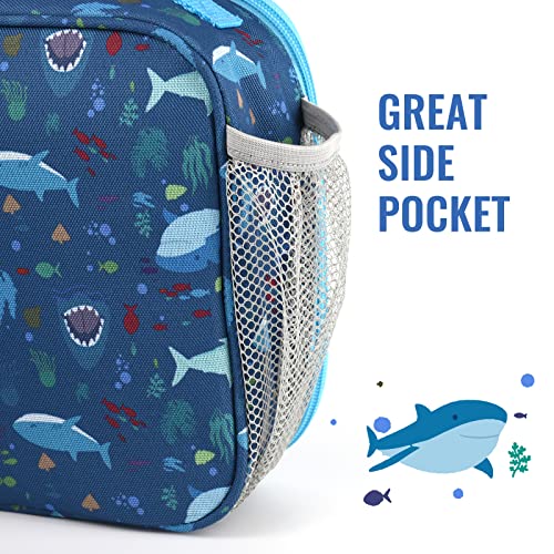 Genteen Kids Insulated Lunch Box for Boys Girls,Back to School,Office - color: P-1pk Shark