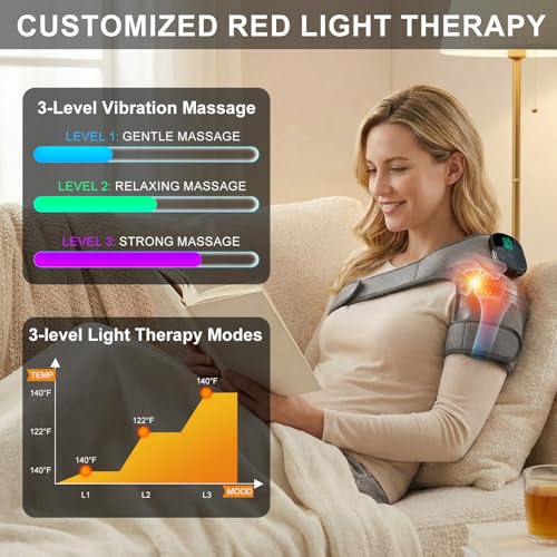 GALAX PRO Knee Electric Massager with Heat, Cordless Heated Knee Massage